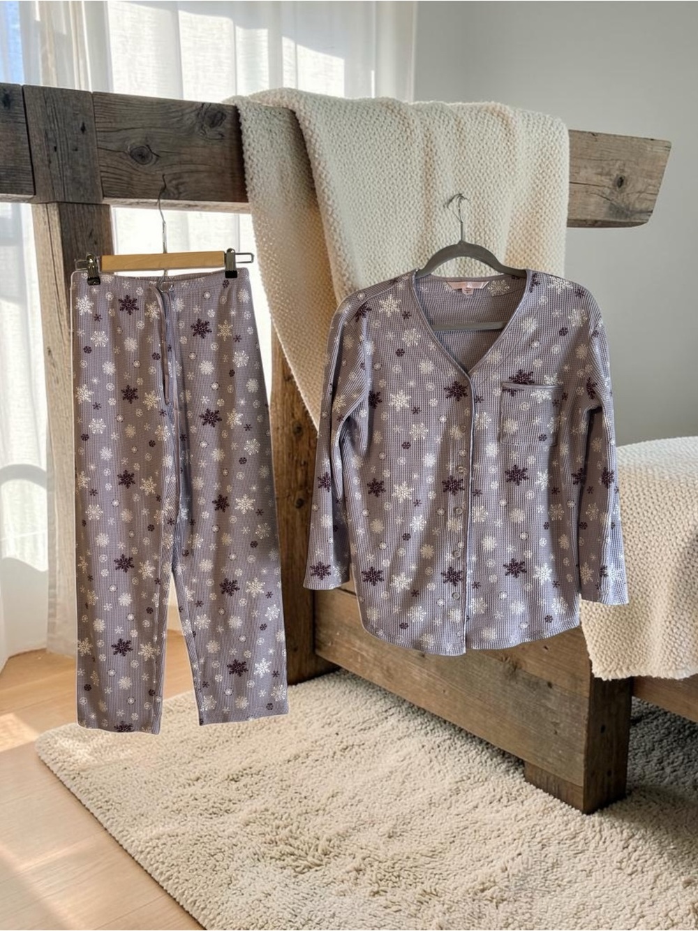 Vintage Y2K Victorias Secret Thermal Pajama Set SZ SM NWOT